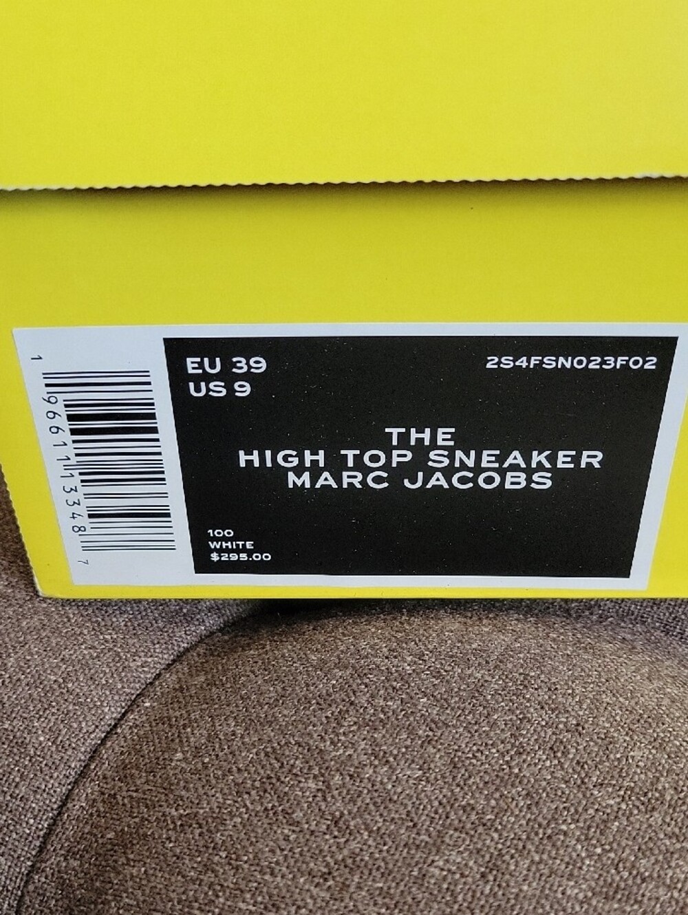 Marc Jacobs White Canvas "The High Top Sneaker" - Picture 7 of 8